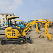 2023 Komatsu PC30 MR mini excavator, side view