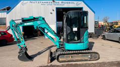 2023 Kobelco SK28SR-6F mini excavator, side view