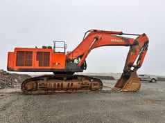 2014 Hitachi Zaxis 870 LCR crawler excavator side view