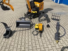 Berger Kraus BK1300JSR mini excavator with accessory package