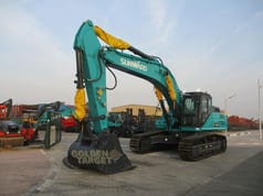 2024 Sunward SWE400E-3H excavator, front three-quarter view