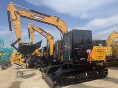 2024 Sany SY75C crawler excavator, front three-quarter view