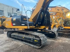 2024 Caterpillar 324D2 L crawler excavator, rear three-quarter view