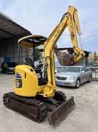 2022 Komatsu PC20MR-3 mini excavator, three-quarter view 2022 Komatsu PC20MR-3 mini excavator, three-quarter view