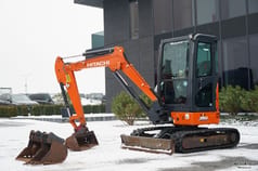 2022 Hitachi Zaxis 26U mini excavator, side view