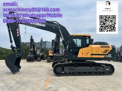 2026 Hyundai HX220L crawler excavator side view