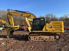 2021 Caterpillar 320GC crawler excavator side view