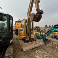 2020 XCMG 3.5TON mini excavator, front three-quarter view 2020 XCMG 3.5TON mini excavator, front three-quarter view