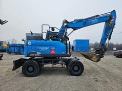2018 Doosan DX165W-5 wheel excavator, side profile view 2018 Doosan DX165W-5 wheel excavator, side profile view