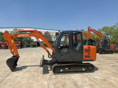 2025 Hitachi ZX60 mini excavator, side view 2025 Hitachi ZX60 mini excavator, side view
