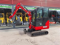 Mole M20F mini excavator, side view