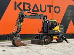 2017 Volvo EW160E wheel excavator, side profile view 2017 Volvo EW160E wheel excavator, side profile view