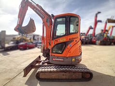 2019 Doosan DX35Z mini excavator, side profile view 2019 Doosan DX35Z mini excavator, side profile view