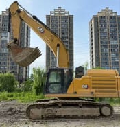 2021 Caterpillar 349 crawler excavator, side profile view 2021 Caterpillar 349 crawler excavator, side profile view