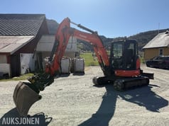 2017 Kubota KX057-4 mini excavator side view 2017 Kubota KX057-4 mini excavator side view