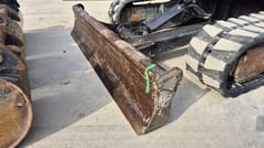 2021 Bobcat E35Z mini excavator dozer blade view