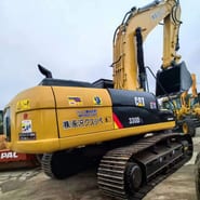 2022 Caterpillar 330D2L crawler excavator, rear three-quarter view 2022 Caterpillar 330D2L crawler excavator, rear three-quarter view