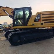 2019 Caterpillar 336 crawler excavator, side profile view