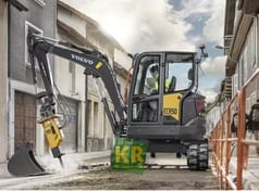 2026 Volvo ECR50F crawler excavator side view 2026 Volvo ECR50F crawler excavator side view