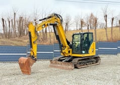 2019 Caterpillar 308CR mini excavator, side view