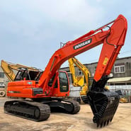 2018 Doosan DX225LC crawler excavator, side view