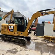 2022 Caterpillar 306E mini excavator, side view 2022 Caterpillar 306E mini excavator, side view