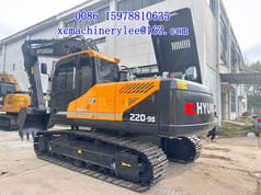 2024 Hyundai 220-9S crawler excavator, rear three-quarter view 2024 Hyundai 220-9S crawler excavator, rear three-quarter view