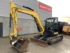 2017 Yanmar VIO80-1A mini excavator side view 2017 Yanmar VIO80-1A mini excavator side view