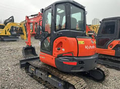 2024 Kubota KX163 mini excavator, rear three-quarter view 2024 Kubota KX163 mini excavator, rear three-quarter view