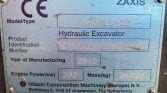 2012 Hitachi ZAXIS 350LC-5B manufacturer identification plate