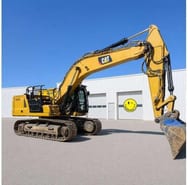 2019 Caterpillar 336 crawler excavator, side profile view