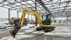2020 Komatsu PC55MR-5 mini excavator, side profile view
