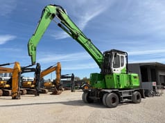 2016 Sennebogen 730E wheel excavator, side profile view 2016 Sennebogen 730E wheel excavator, side profile view