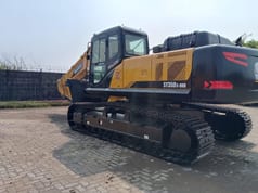 2025 Sany SY350C-9HD SPARC crawler excavator, rear three-quarter view