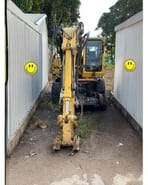 2013 Atlas 1404 ZW wheel excavator, front view