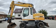 2010 Liebherr A314 wheel excavator, side profile view 2010 Liebherr A314 wheel excavator, side profile view