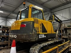 2006 Volvo EC55B Pro mini excavator, rear three-quarter view 2006 Volvo EC55B Pro mini excavator, rear three-quarter view