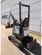 2020 Bobcat E10Z mini excavator, rear three-quarter view