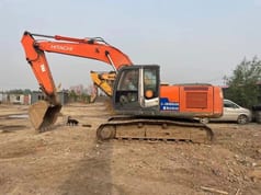 2022 Hitachi ZX210H-5G excavator, side profile view 2022 Hitachi ZX210H-5G excavator, side profile view