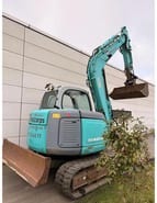 2003 Kobelco SK80MSR-1E mini excavator, rear three-quarter view