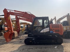 2023 Hitachi Zaxis 130 crawler excavator side view 2023 Hitachi Zaxis 130 crawler excavator side view