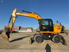 2016 JCB JS175W T4I wheel excavator, side view