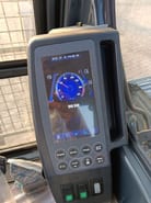2025 Hyundai R215L crawler excavator digital monitor view