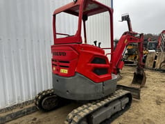 2017 Volvo ECR25D mini excavator rear three-quarter view 2017 Volvo ECR25D mini excavator rear three-quarter view