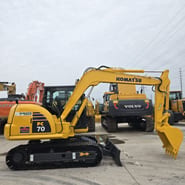 2022 Komatsu PC70-8 mini excavator, side profile view