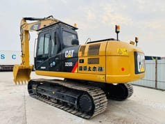 2023 Caterpillar 320D2 excavadora de orugas, vista trasera de tres cuartos 2023 Caterpillar 320D2 excavadora de orugas, vista trasera de tres cuartos