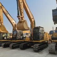 2024 Caterpillar 320GC crawler excavator, front three-quarter view 2024 Caterpillar 320GC crawler excavator, front three-quarter view