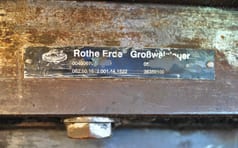 New Holland E485 swing bearing identification plate New Holland E485 swing bearing identification plate
