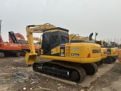 2022 Komatsu PC160 crawler excavator, rear three-quarter view