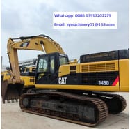 2022 Caterpillar 345D crawler excavator, side view